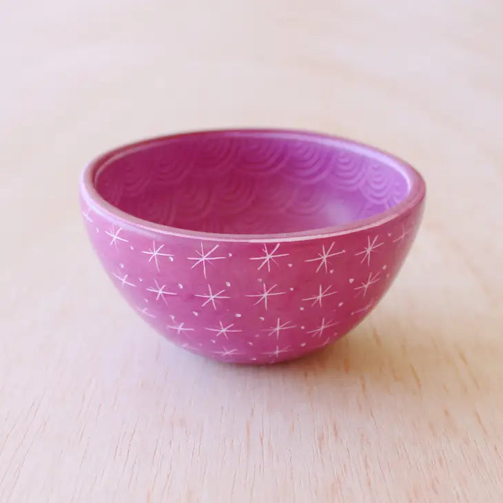 Two Pattern Soapstone Bowl