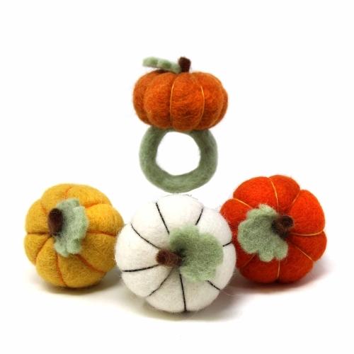 Pumpkin Felt Napkin Rings