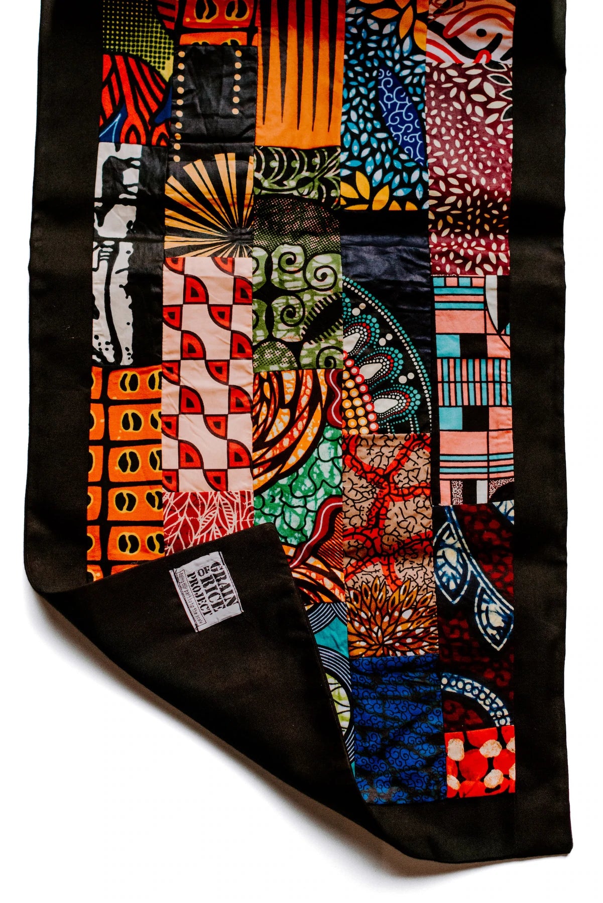 Afrian Frabric Patchwork Tablerunner