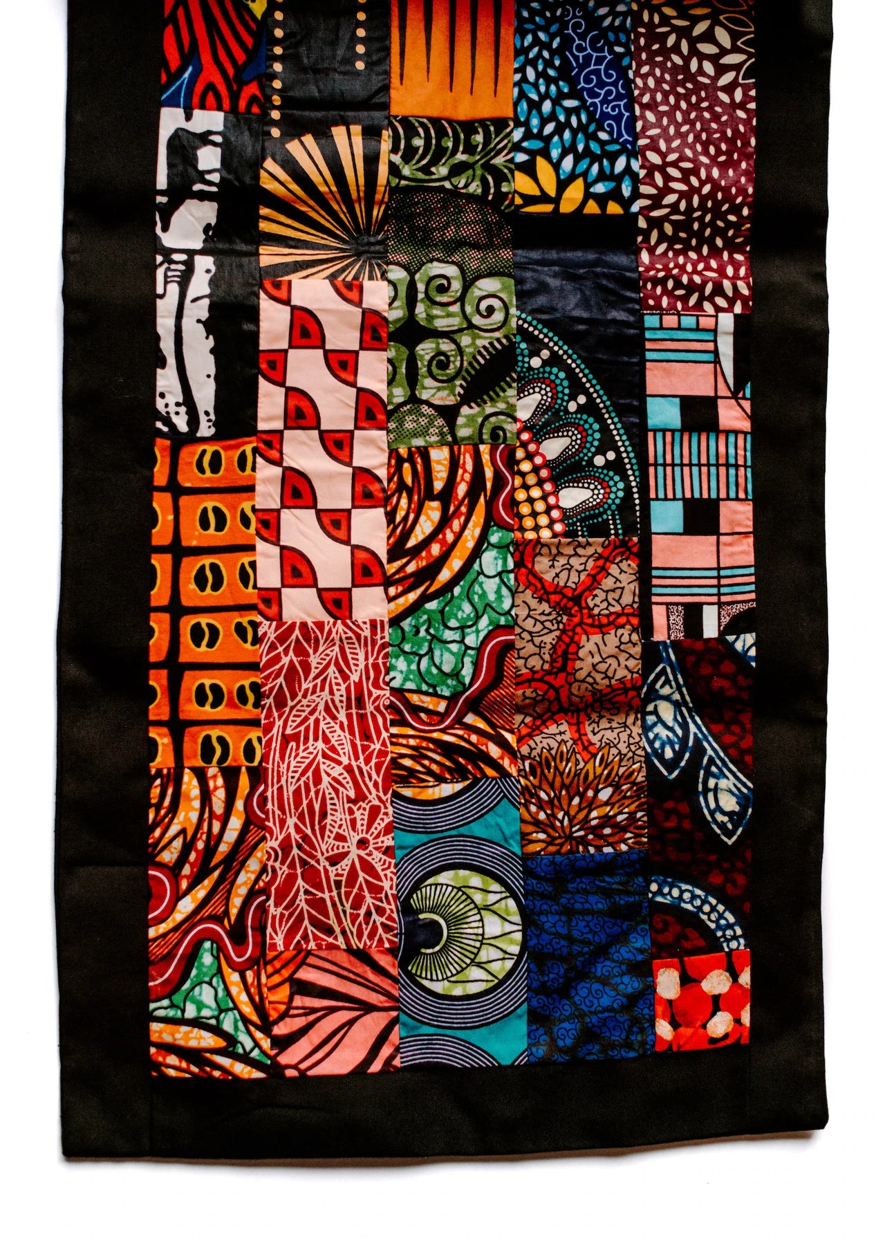 Afrian Frabric Patchwork Tablerunner