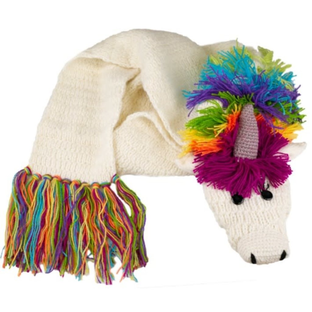 Hand-Knit Animal Scarves