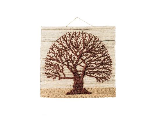 Jute Tree of Life Wall Hanging